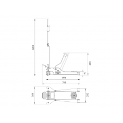 Bahco BH12000 Extra Low Jack 2T - BH12000