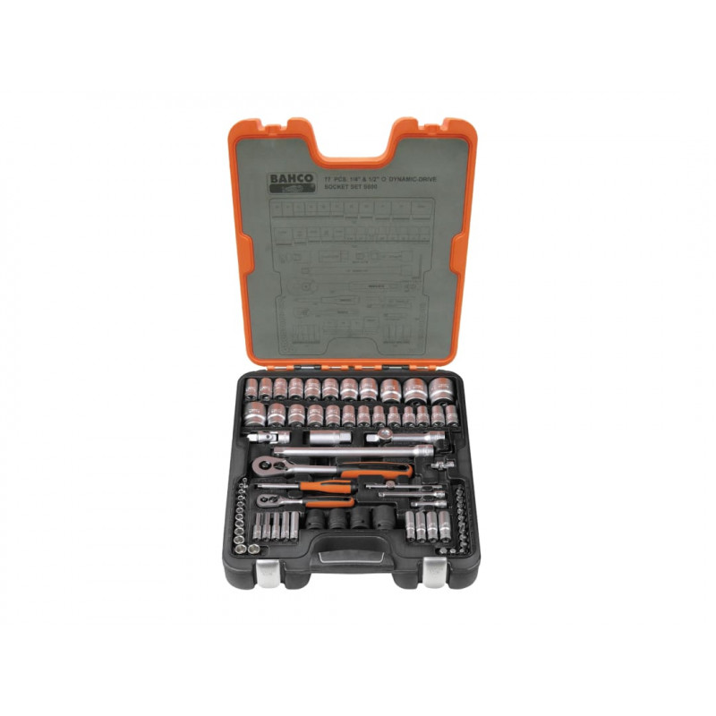 Bahco S800 Socket Set (77pc) - S800 Bahco S800 Socket Set (77pc) - S800