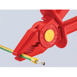Knipex 98 62 01 VDE Fully Insulated Plastic Flat Nose Pliers 180mm