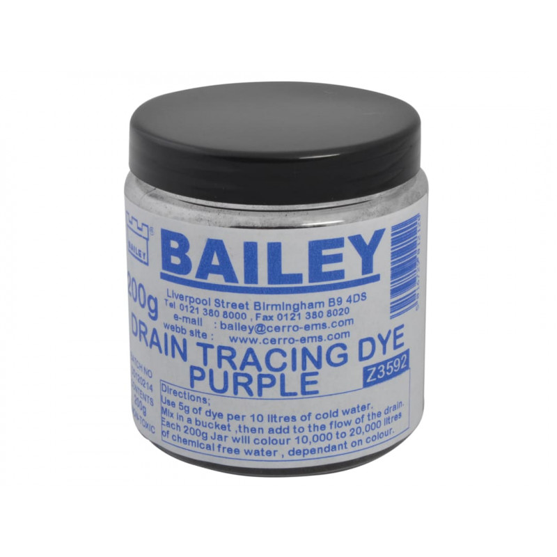 Bailey 3592 Drain Dye - Purple - MPN 3592 Bailey 3592 Drain Dye - Purple - MPN 3592