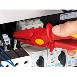Knipex 98 62 01 VDE Fully Insulated Plastic Flat Nose Pliers 180mm