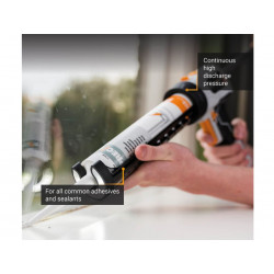 MAXXPUSH Caulking Gun with LED Light 6V (AA Batteries)