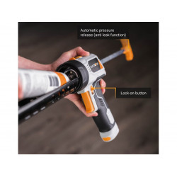 MAXXPUSH Caulking Gun with LED Light 6V (AA Batteries)