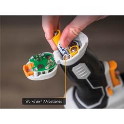 MAXXPUSH Caulking Gun with LED Light 6V (AA Batteries)