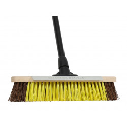 Heavy-duty Utility Broom with Metal Scraper 380mm (15in)