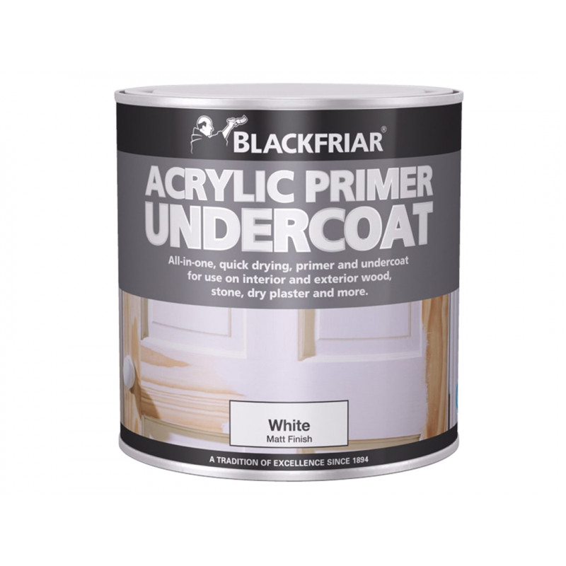 Quick Drying Acrylic Primer Undercoat Grey 1 litre Quick Drying Acrylic Primer Undercoat Grey 1 litre