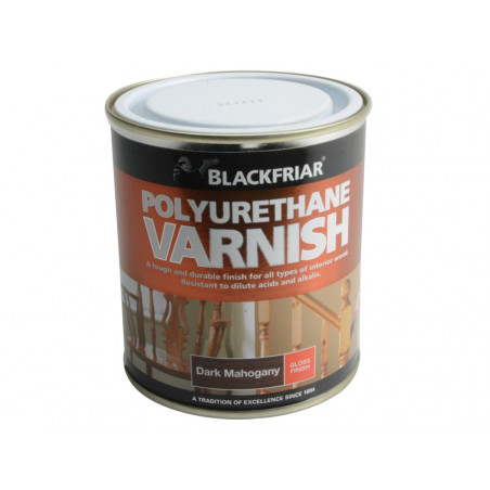 Polyurethane Varnish P65 Dark Mahogany Gloss 500ml