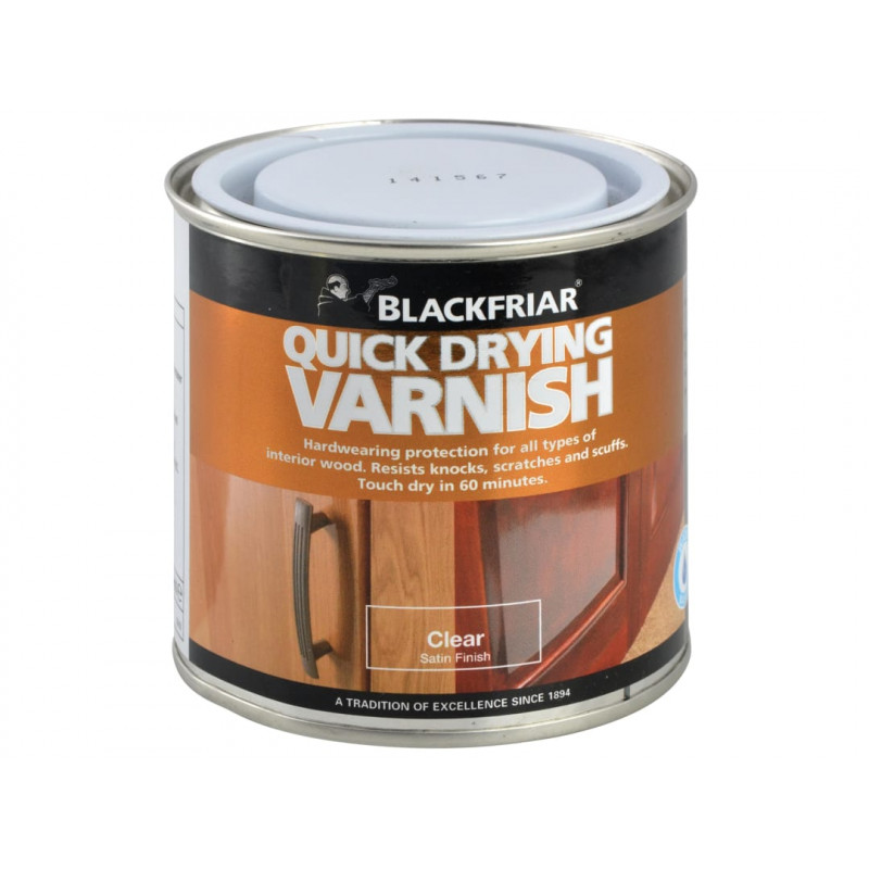 Quick Drying Duratough Interior Varnish Clear Satin 500ml Quick Drying Duratough Interior Varnish Clear Satin 500ml