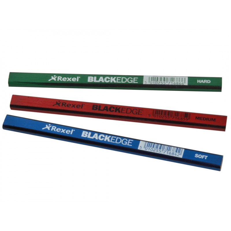 Carpenter's Pencils - Assorted (Card 12) Carpenter's Pencils - Assorted (Card 12)