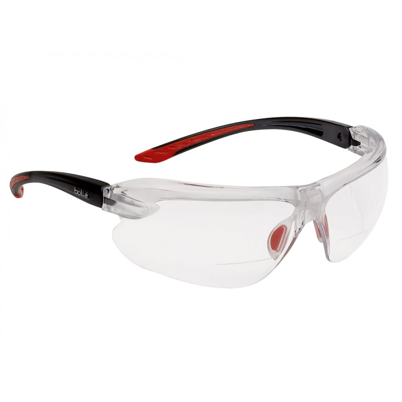 IRI-S Safety Glasses - Clear Bifocal Reading Area +1.5