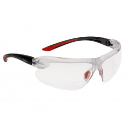 IRI-S Safety Glasses - Clear Bifocal Reading Area +2.5