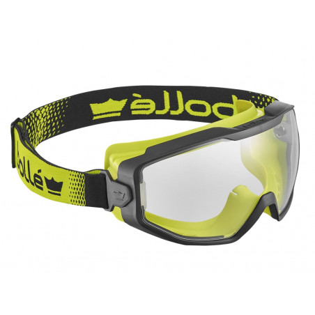 Spectrum Platinum Clear Vented Safety Googles, Black/Yellow