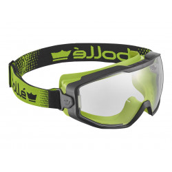 Spectrum Platinum Clear Sealed Safety Googles, Black/Green