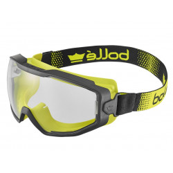 Spectrum Platinum Clear Vented Safety Googles, Black/Yellow