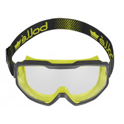Spectrum Platinum Clear Vented Safety Googles, Black/Yellow