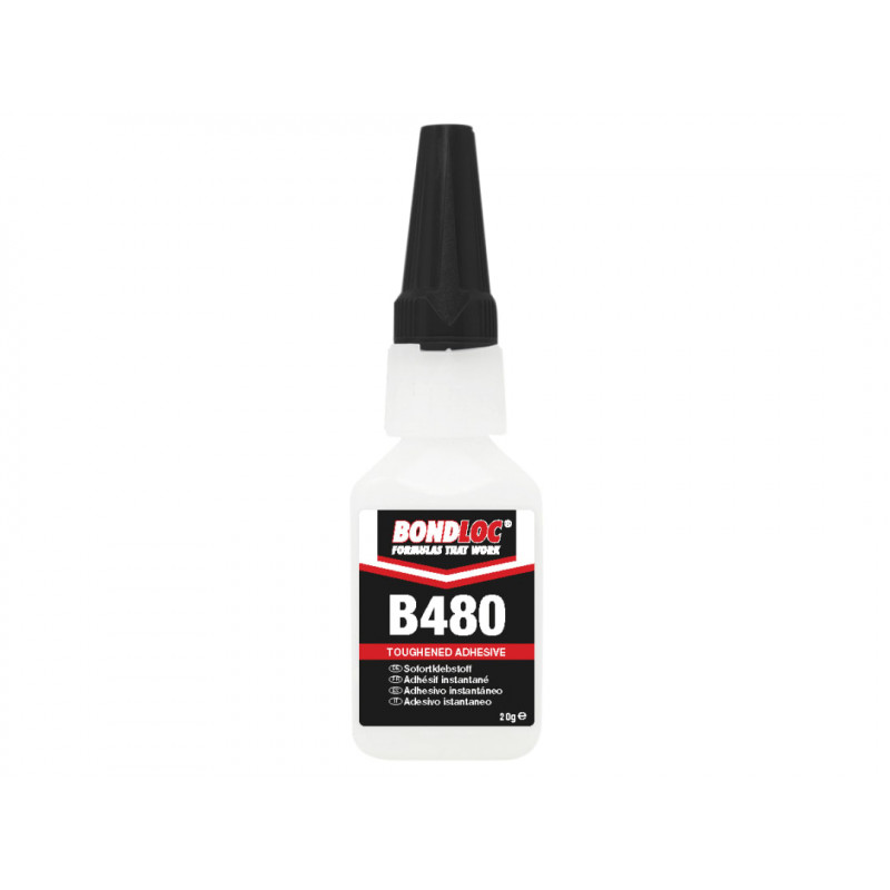 B480 Black Rubber Toughened Cyanoacrylate 20g B480 Black Rubber Toughened Cyanoacrylate 20g