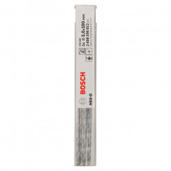 Bosch 2608596812 PRO Metal HSS-G Twist Long Length Drill Bit 3 × 66mm (Pack of 5)