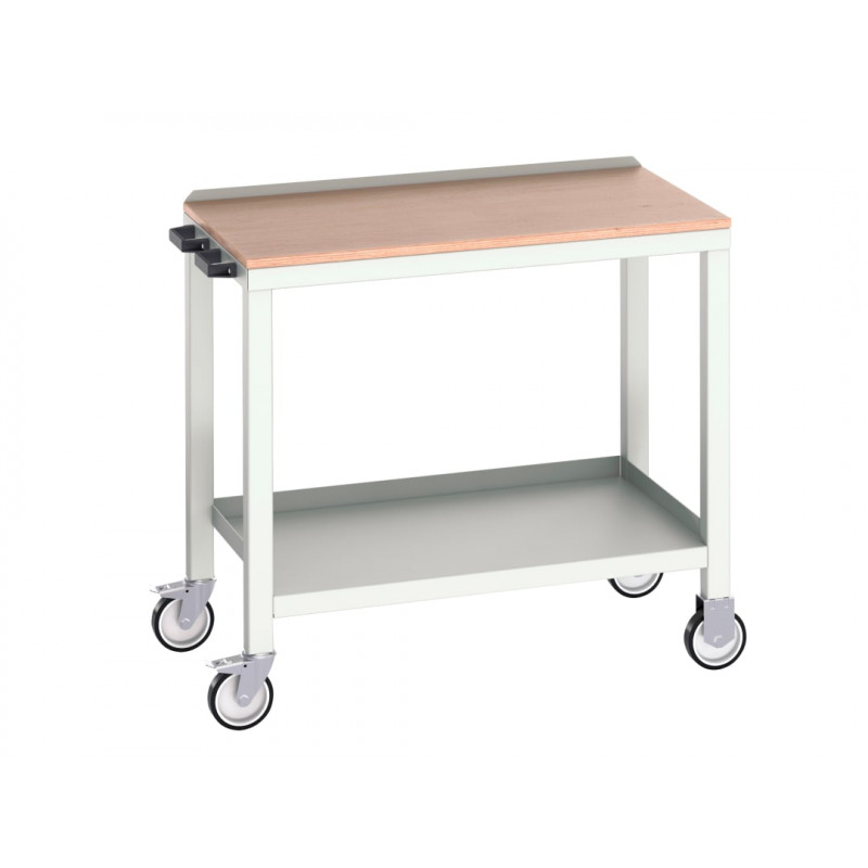 Verso Mobile Welded Bench, Multiplex Wood Top 1000 x 600mm Verso Mobile Welded Bench, Multiplex Wood Top 1000 x 600mm