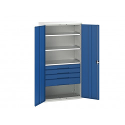 Verso Kitted Cupboard, 3 Shelf & 4 Drawer
