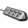 estilo Corner Extension Lead 240V 3-Gang 13A Black 2m