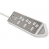 estilo Corner Extension Lead 240V 3-Gang 13A White 2m