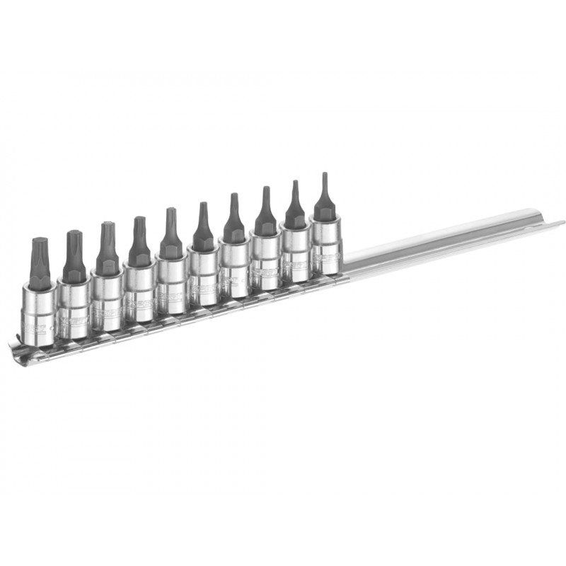 1/4in Drive TORX Socket Set, 10 Piece 1/4in Drive TORX Socket Set, 10 Piece