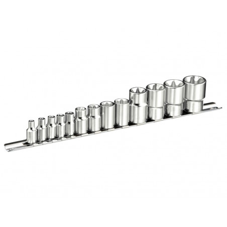 Mixed Drive TORX Socket Set, 13 Piece