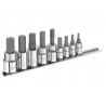 1/4 & 3/8in Drive Hex Bit Socket Set, 9 Piece