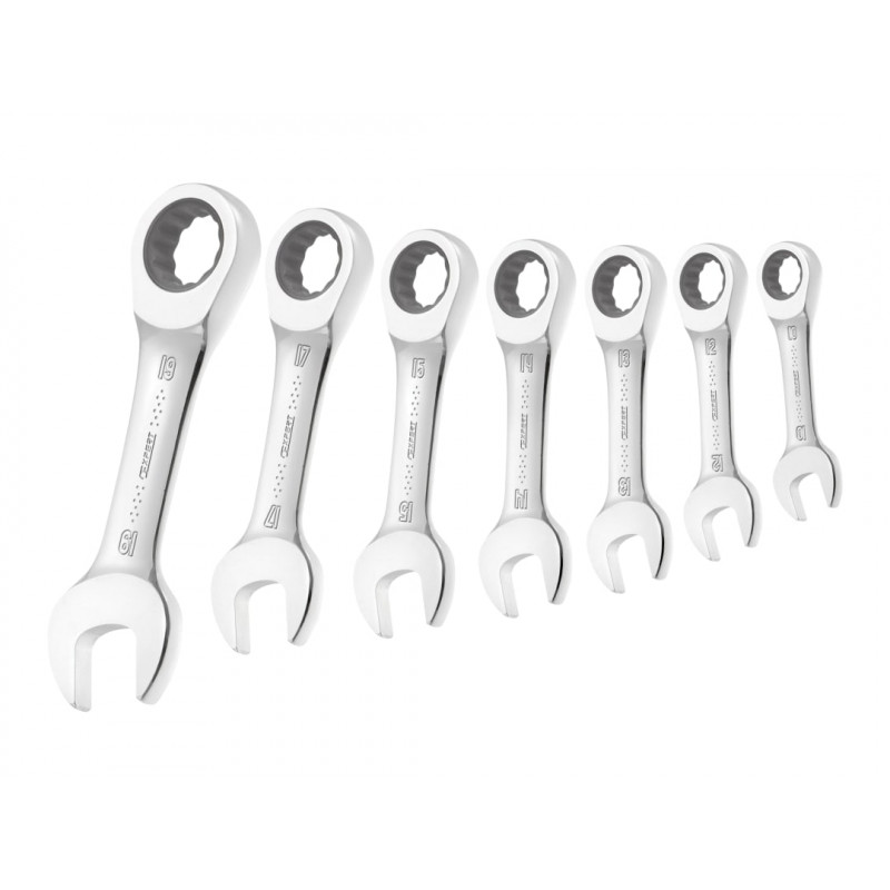 Stubby Ratchet Spanner Set, 7 Piece Stubby Ratchet Spanner Set, 7 Piece