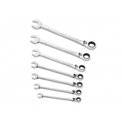 Ratchet Combination Spanner Set, 7 Piece