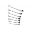 Ratchet Combination Spanner Set, 7 Piece