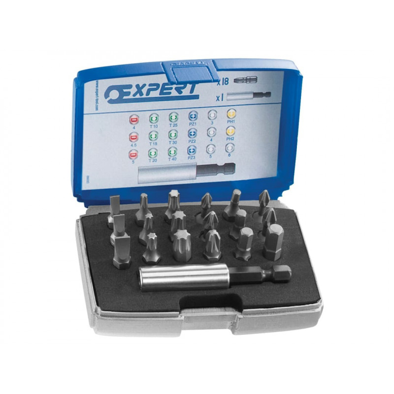 E113901 1/4in Bit Set, 19 Piece E113901 1/4in Bit Set, 19 Piece