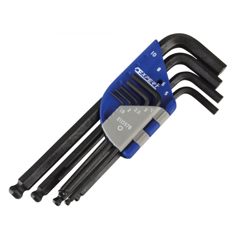 Metric Ball End Hexagon Key Long Arm Set, 9 Piece Metric Ball End Hexagon Key Long Arm Set, 9 Piece