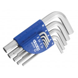 Metric Hexagon Key Short Arm Set, 9 Piece