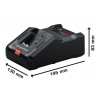 GAL 18V-160 C Professional Fast Charger 240V