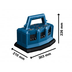 GAL 18V6-80 Professional 6 Port Fast Charger 18V