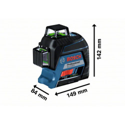 GLL 3-80 CG Professional 360° Line Laser + BM 1 Professional Universal Mount