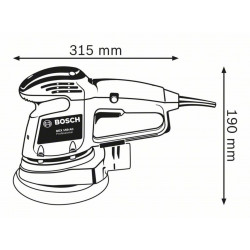 GEX 34-150 Professional Random Orbital Sander 150mm 340W 110V