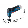 GWG 12V-50 S Professional Rotary Grinder 12V Bare Unit