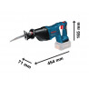 GSA 18 V-Li Professional Reciprocating Saw 18V 2 x 5.0Ah Li-ion