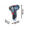 GSR 12V-15 FC Pro FlexiClick Drill Driver + Attachment 12V Bare Unit