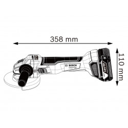 GWS 18V-10 Professional Angle Grinder 125mm 18V Bare Unit