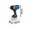 GDS 18V-1000 Pro BITURBO 1/2in Impact Wrench 18V 2 x 8.0Ah ProCORE18V Li-ion