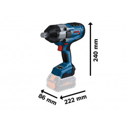 GDS 18V-1050 H Pro BITURBO 3/4in Impact Wrench 18V Bare Unit