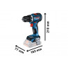 GSR 18V-90C Professional Drill Driver 18V 2 x 4.0Ah Li-ion