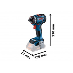 GSR 18V-90 FC Pro FlexiClick Drill Driver + 3 Attachments in Case 18V Bare Unit