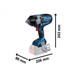 GDS 18V-1600 HC BITURBO Impact Wrench 18V 2 x 8.0Ah ProCORE18V Li-ion