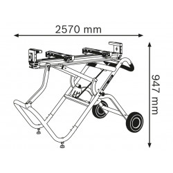 GTA 2500 W Professional Mitre Saw Stand