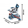 GCM 18V-216 D Professional BITURBO Mitre Saw 18V Bare Unit