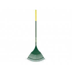 Evergreen Plastic Leaf Rake Aluminium Shaft